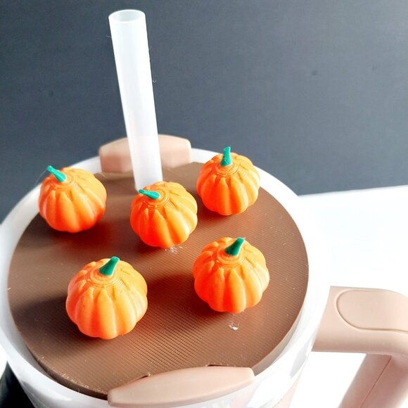 Stanley Tumbler Lid Topper Halloween Pumpkin Patch - Picture 2 of 4